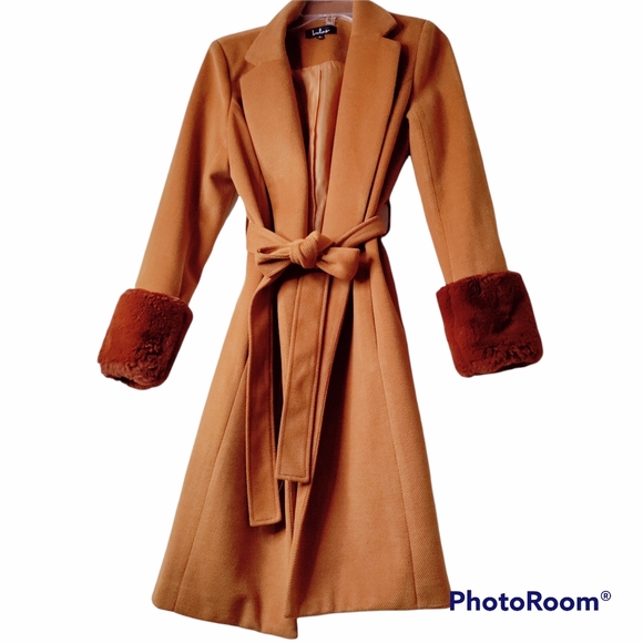 Lulus Jackets & Blazers - Lulu's camel belted coat
